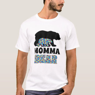 Momma Bear Autism Awareness T-Shirt
