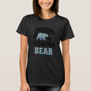 Momma Bear Autism Awareness T-Shirt