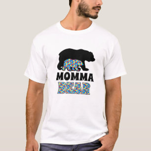 Momma Bear Autism Awareness T-Shirt