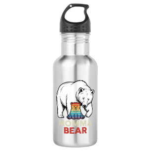 Momma Bear Rainbow Vintage Engraving Shirt Design_ 532 Ml Water Bottle