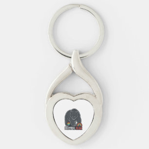 Momma Bear Rainbow Vintage Engraving Shirt Design  Key Ring