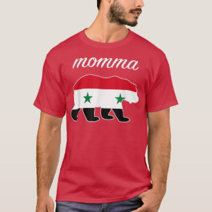 Momma Bear Syria Flag Syrian Roots T-Shirt