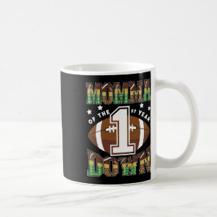 Momma Of The 1st Year Down Football First Birthday Coffee Mug