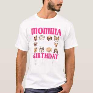 Momma Of The Birthday Girl Dog T-Shirt