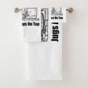 Momma's Boobery Jugs Always On Tap Bath Towel Set