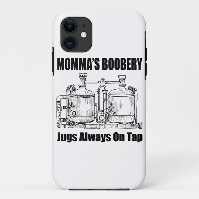 Momma's Boobery Jugs Always On Tap Case-Mate iPhone Case (Back)