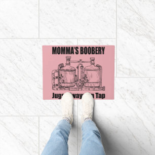 Momma's Boobery Jugs Always On Tap Doormat