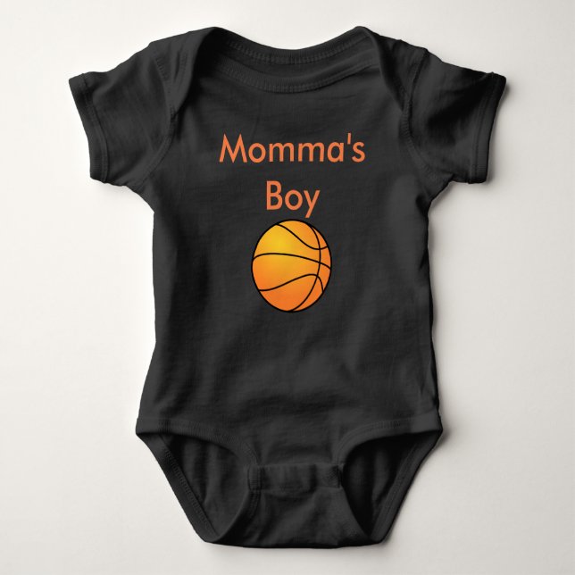 Momma's Boy Baby Bodysuit (Front)