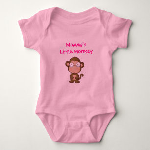 Momma's Little Monkey Baby Bodysuit
