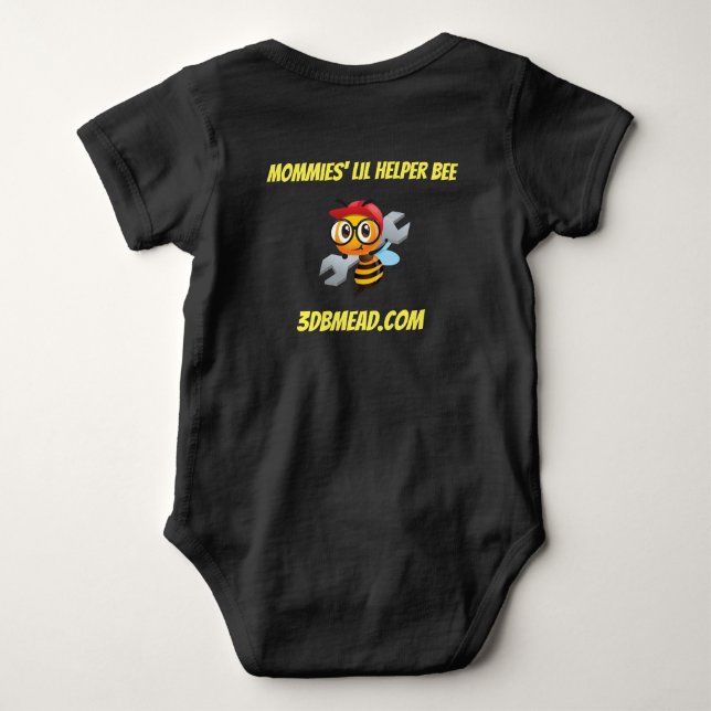 Mommies lil helper baby bodysuit (Back)