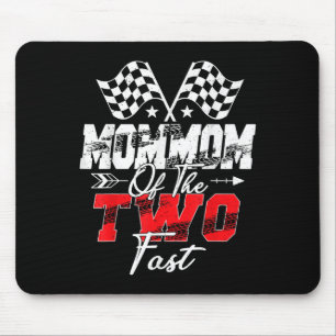 Mommom Of The Two Fast Second Birthday Racing Car Mouse Pad