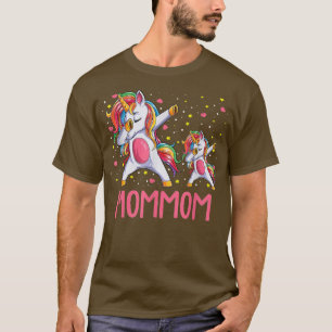 Mommom unicorn mum baby funny mother's day gift T- T-Shirt