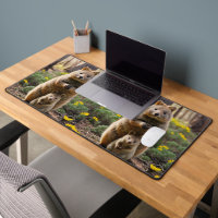 Mommy And Baby Quokka, Desk Mat