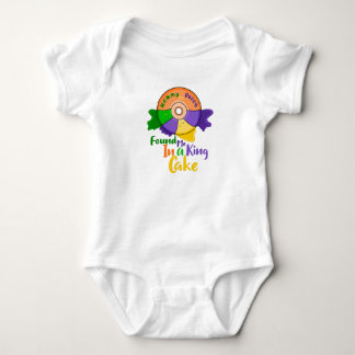 Mommy And Daddy Found Me In A King Cake Baby Bodysuit