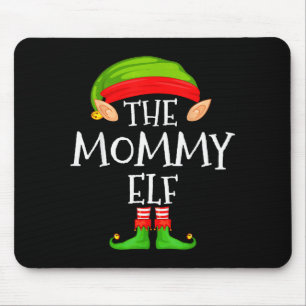 Mommy Elf Family Christmas Mommy Elf Sweater Match Mouse Pad
