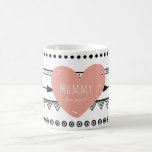 'Mommy Est.2017' Custom White Mug<br><div class="desc">'Mommy Est.2017' Custom White Mug from 'Little Princess Collection</div>