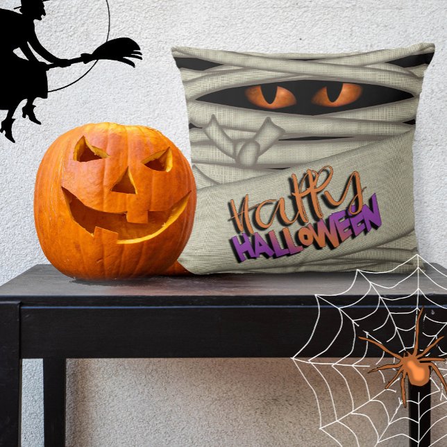 Mommy Eyes Halloween Orange/Purple ID685 Cushion (Creator Uploaded)