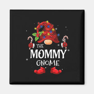 Mommy Gnome Matching Christmas Pjs For Family Magnet