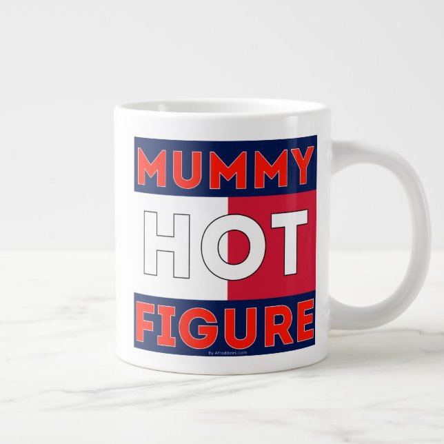 Mommy Hot Figure Large Coffee Mug (Right)