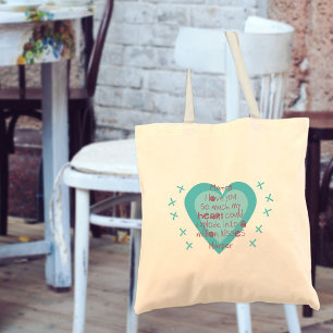 Mommy I love You Kids Poem - Hearts & Kisses Pink Tote Bag