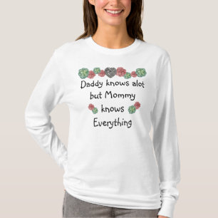 MOMMY KNOWS EVERYTHING LONG SLEEVE T-SHIRT