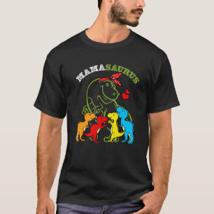 Mommy Mom Mama Dinosaur Funny 4 Four Kid Mamasauru T-Shirt