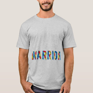 Mommy Of A Warrior design. Put the puzzle piece on T-Shirt