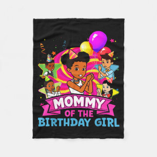 Mommy Of Birthday Girl Gracie Nk Doll Family Decor Fleece Blanket