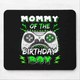 Mommy Of The Birthday Boy Decorations Video Gamer  Mouse Pad