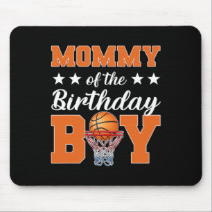 Mommy Of The Birthday Boy Sketll Mom Matching Birt Mouse Pad