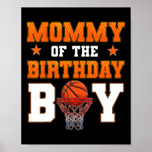 Mommy Of The Birthday Boy Sketll Party Family Matc Poster