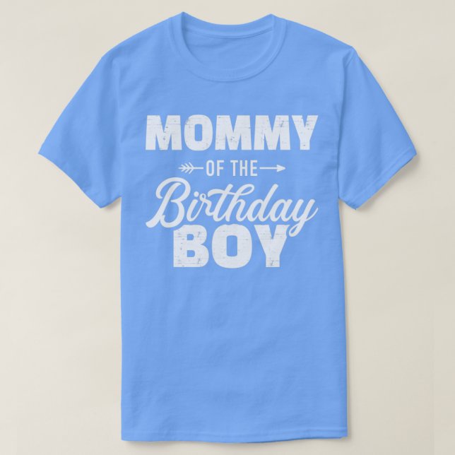 Mommy of the birthday boy son matching family for  T-Shirt (Design Front)