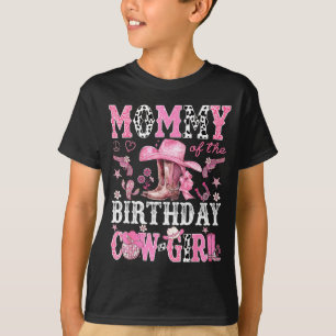 Mommy Of The Birthday Cow-girl Nk Disco Rodeo West T-Shirt