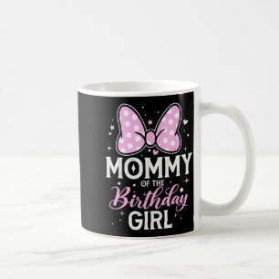 Mommy Of The Birthday Girl Cute Nk Bow Family Coffee Mug
