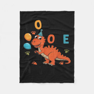 Mommy Of The One-a-saurus 2nd Birthday Dinosaur Pa Fleece Blanket