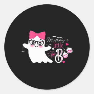 Mommy’s Little Boo Halloween Classic Round Sticker