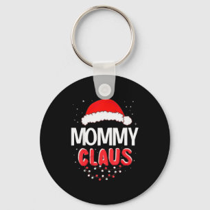 Mommy Santa Claus Christmas Matching Costume Key Ring