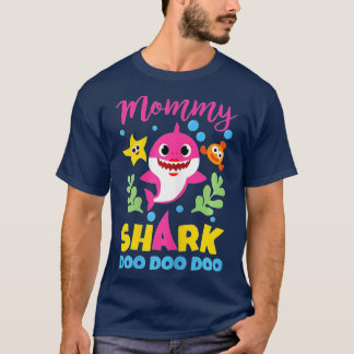 Mommy Shark Gift Cute Baby Shark Family Matching O T-Shirt