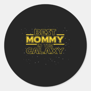 Mommy Shirt Gift For New Mommy, Mommy In The Galax Classic Round Sticker