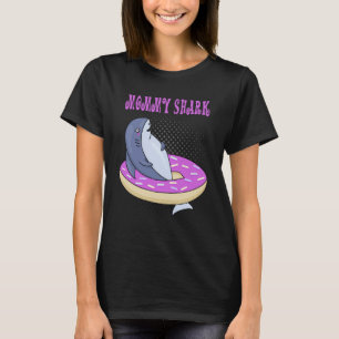 Mommy Swimming Shark Donut Cute Merch T-Shirt