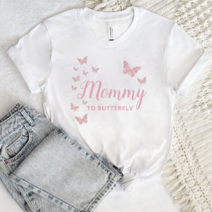 Mommy to Be, Butterflies baby Shower Personalized  T-Shirt