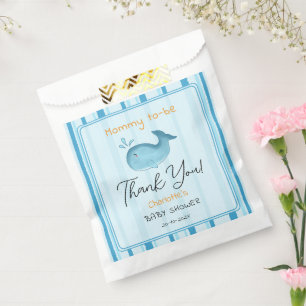 Mommy To Be Cute Whale Baby Shower Favour Bags