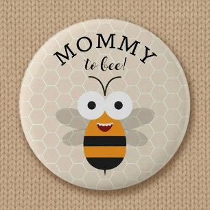 Mommy to Bee, Baby Shower Honey Bee Button