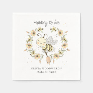 Mommy To Bee Baby Shower Napkin