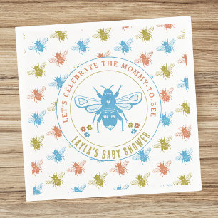 Mommy to Bee Baby Shower Napkin