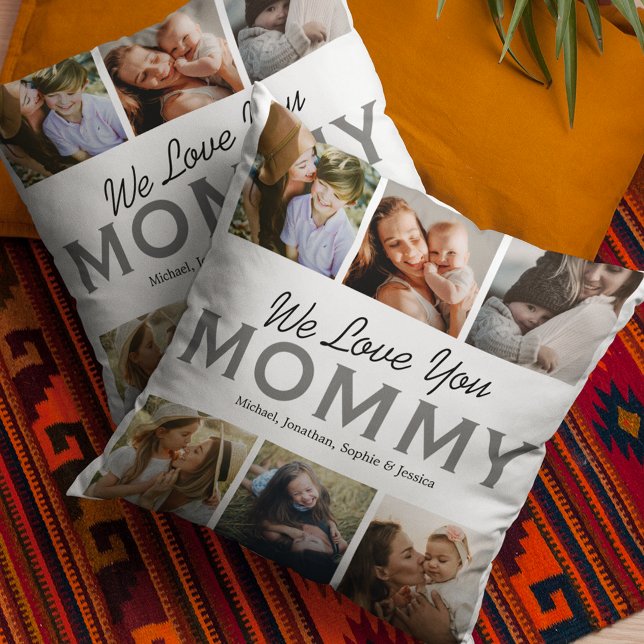 Mommy We Love You Photo Collage Cushion (Creator Uploaded)