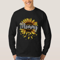 Mommy With Yellow Sunflower Floral Graphic Mothers