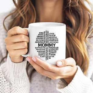 Mommy Word Cloud Name  Coffee Mug
