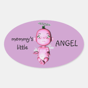 MOMMY'S LITTLE ANGEL STICKERS