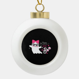 Mommys Little Boo Halloween Classic Design Ceramic Ball Christmas Ornament